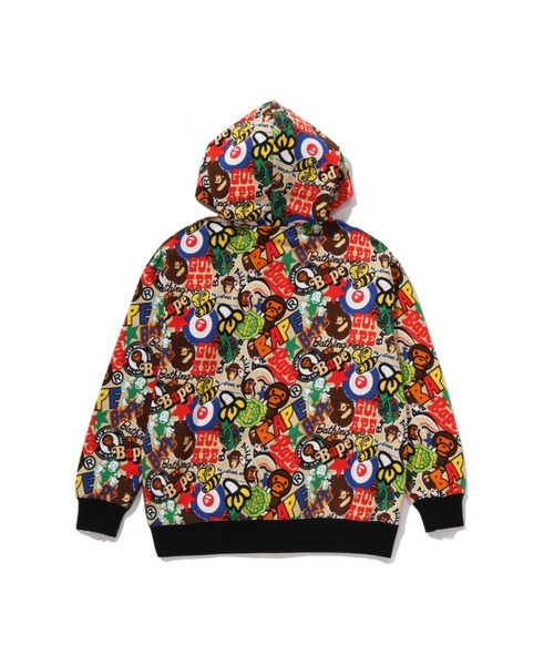 A BATHING APE（アベイシングエイプ） パーカー BAPE MILO ASSORTED