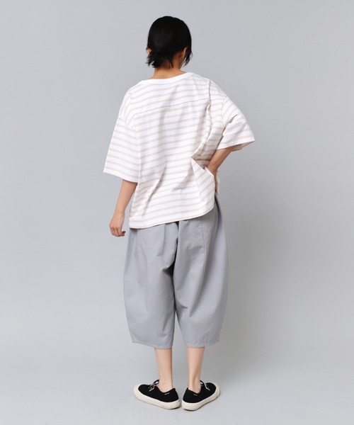 URCH RNA パンツ R4175 ダブルポケット膝下パンツ レディース