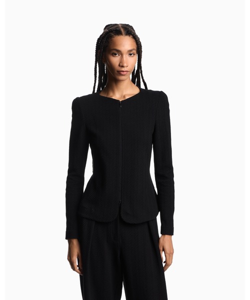 EMPORIO ARMANI ジャケット ノーカラージャケット 「エンポリオ