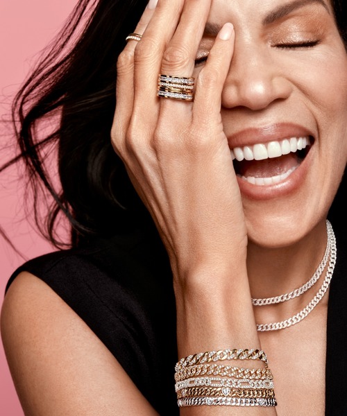 PANDORA（パンドラ） ブレスレット ハート キューバン チェーン