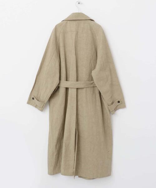 かぐれ トレンチコート コート 「ユニセックス」コットンリネン