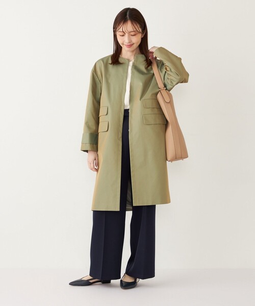 SHIPS Colors（シップスカラーズ） ノーカラーコート コート SHIPS