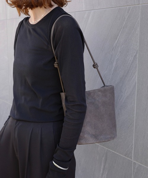 meilmada ショルダーバッグ バッグ 「牛革」スエード2wayショルダー