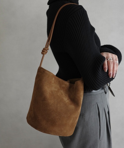 meilmada ショルダーバッグ バッグ 「牛革」スエード2wayショルダー