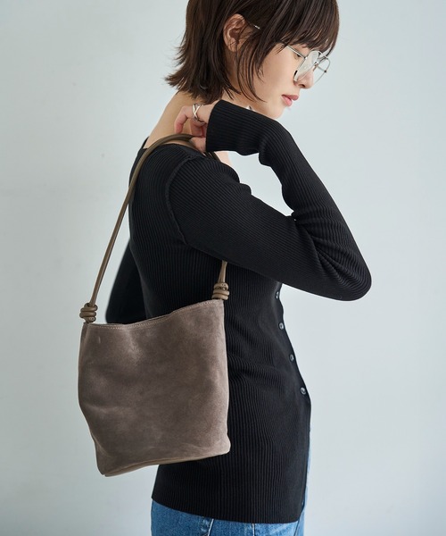 meilmada ショルダーバッグ バッグ 「牛革」スエード2wayショルダー