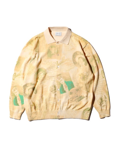 TOWNCRAFT（タウンクラフト） カーディガン PRINTED POLO CARDIGAN