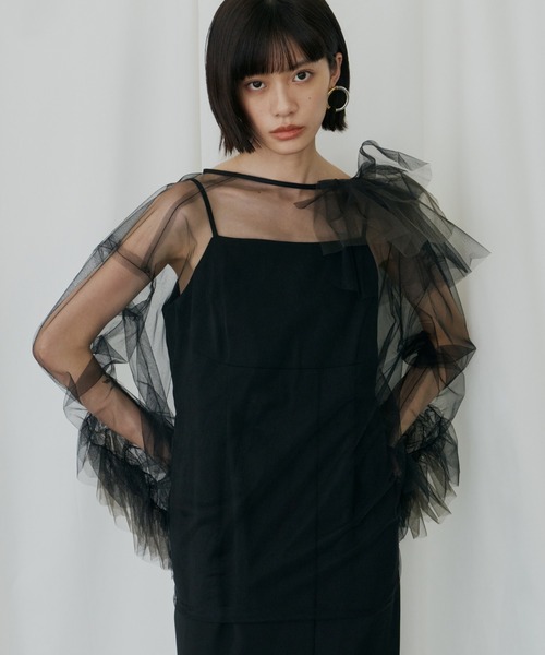 ANDRESD ドレス ブルーミングチュールドレス / blooming tulle dress