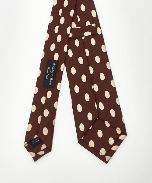 Holliday & Brown ネクタイ 「HOLLIDAY＆BROWN」ドットプリント