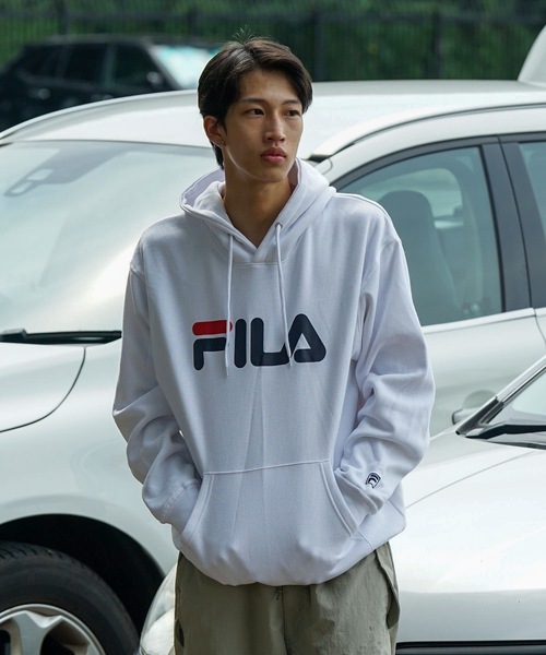 FILA（フィラ） パーカー 「FILA/フィラ」デカロゴプリント 裏起毛