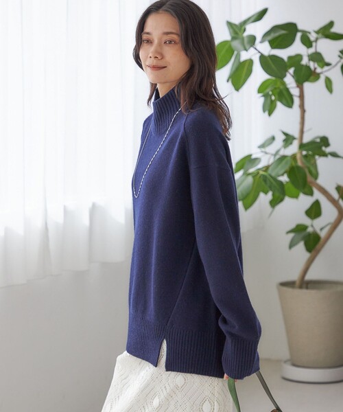 フォクシー グレースウールタートルネックセーター 38 ニットトップス