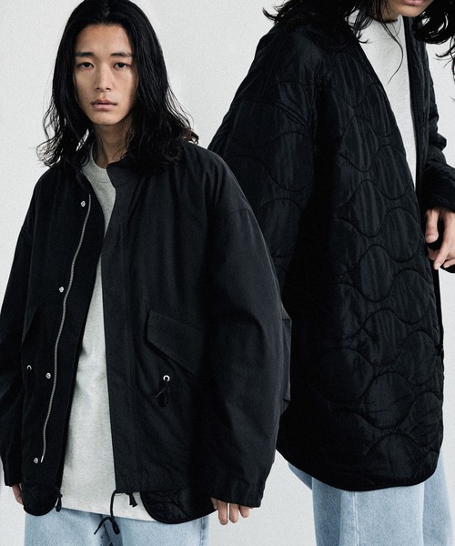 WYM LIDNM モッズコート コート LAYERED 3WAY MILITARY BLOUSON(SHORT
