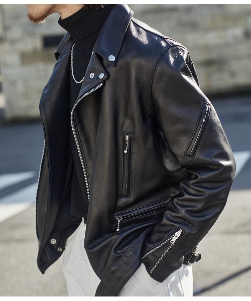 JAMES GROSE（ジェームスグロース） 革ジャン ライダース メンズ