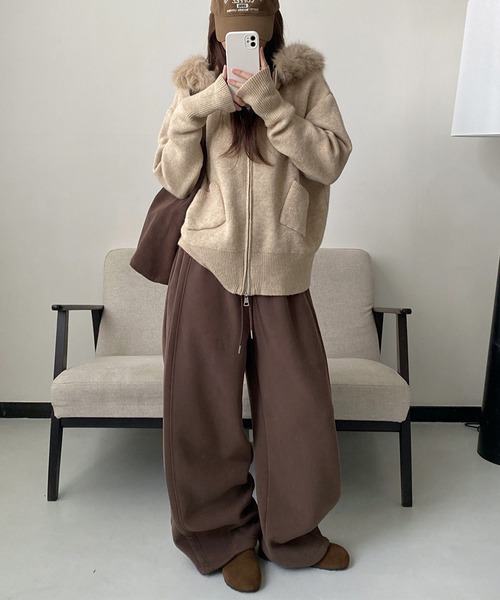 MAISON DE THERESE（メゾン ド テレーズ） ニット セーター ファー付き