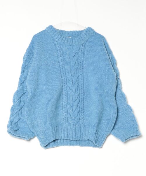 another important culture ニット セーター モヘヤタッチ ケーブル