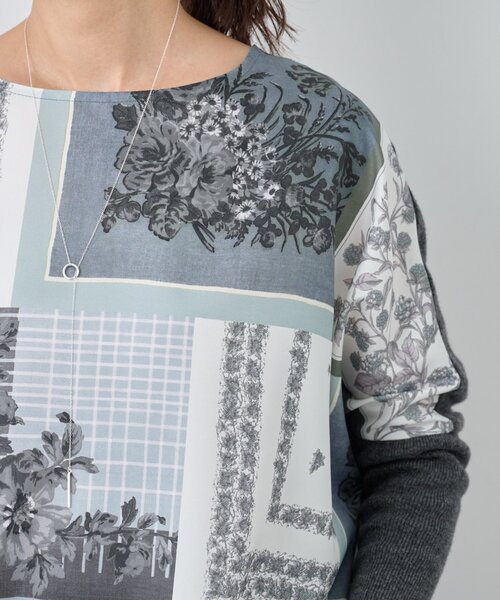 BEARDSLEY（ビアズリー） ニット セーター スカーフパッチワーク