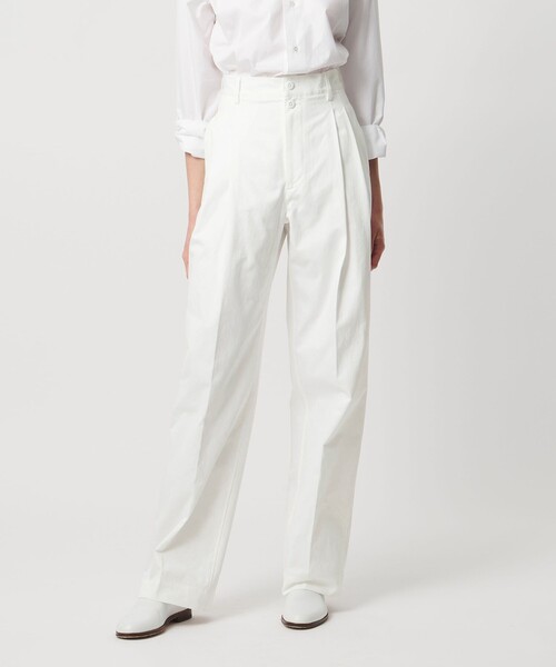 LOEFF（ロエフ） パンツ 「LOEFF」ツイル 2タック パンツ レディース