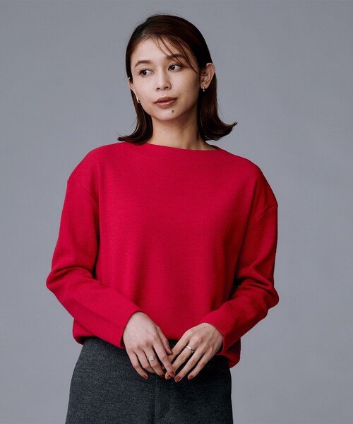 UNTITLED（アンタイトル） ニット セーター 「洗える」モックネック