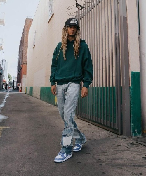 mnml（ミニマル） ジーンズ mnml/ミニマル/B424 Patch Flare Denim