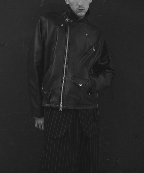 EDIFICE（エディフィス） 革ジャン ライダース 「Schott × markaware