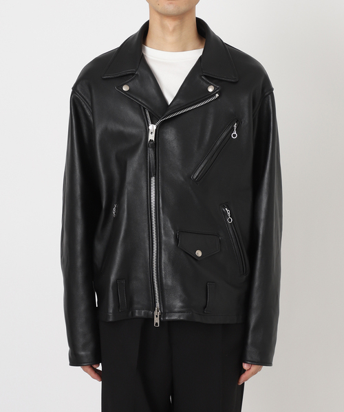 EDIFICE（エディフィス） 革ジャン ライダース 「Schott × markaware