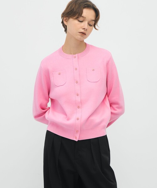 CABaN（キャバン） カーディガン コットンカシミヤ クルーネック