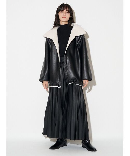 ELENDEEK（エレンディーク） コート アウター 2WAYボアフェイクレザー