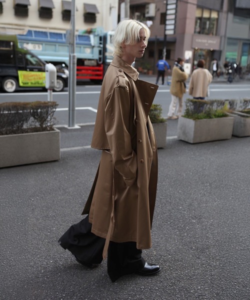 ATO（アトウ） トレンチコート コート SATIN TRENCH COAT メンズ