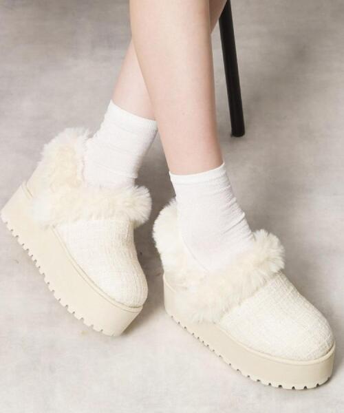 ESPERANZA（エスペランサ） ブーツ SNSで話題！厚底2WAYフェイク