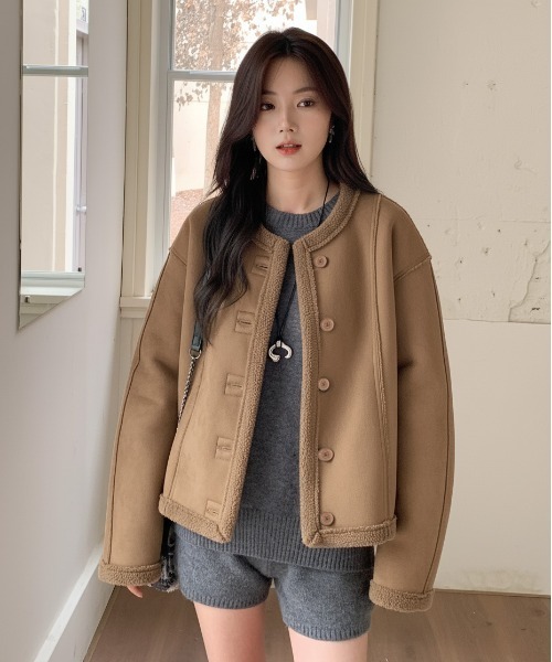 ムートンコート ボアコート 「シーズン最終値下げ」2WAYリバーシブル