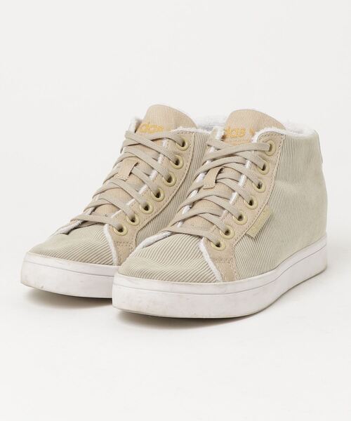 adidas（アディダス） ハイカットスニーカー 23cm ベージュ レディース