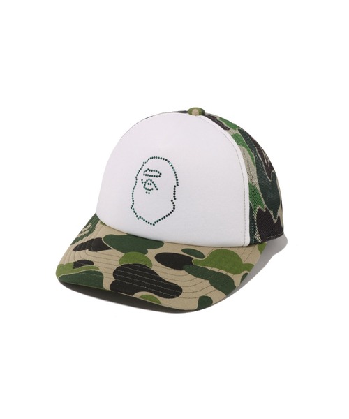 A BATHING APE（アベイシングエイプ） キャップ 帽子 ABC CAMO CRYSTAL