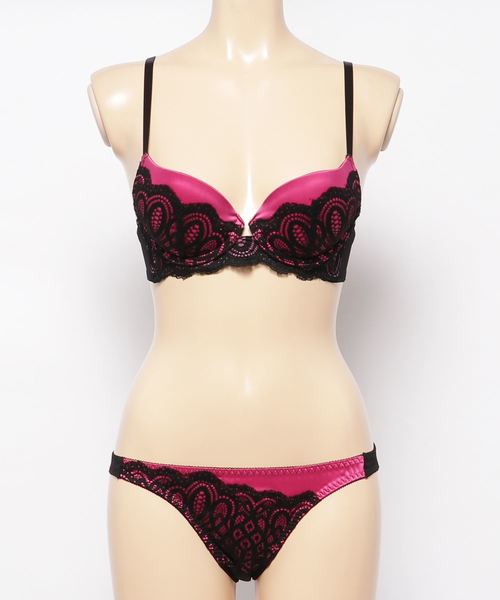 Absorle（アブソール） ブラジャー ショーツセット ジオメトリック