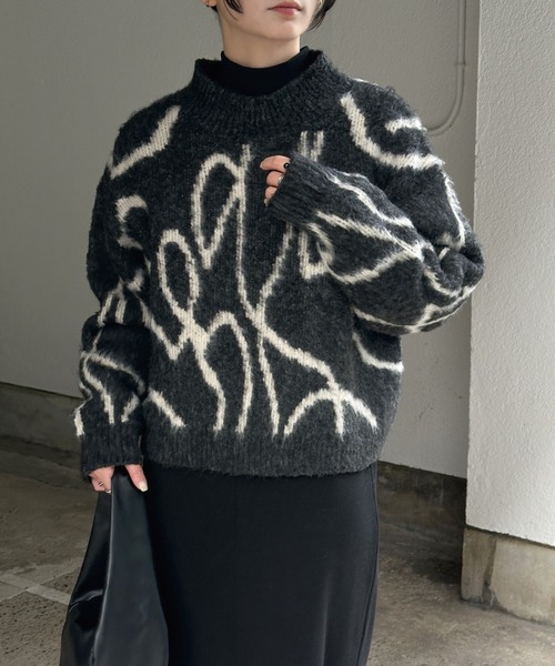 select MOCA（セレクトモカ） ニット セーター ニュアンスライン