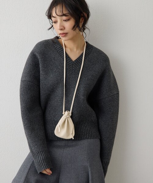Whim Gazette（ウィム ガゼット） ニット セーター シルエットニット
