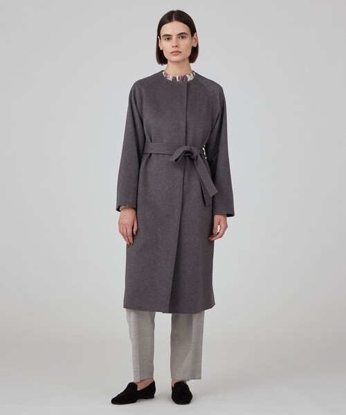 TOMORROWLAND collection ノーカラーコート コート ピュアカシミヤ