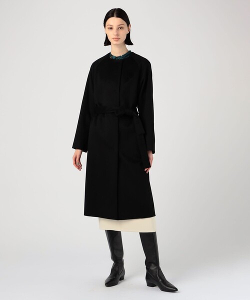 TOMORROWLAND collection ノーカラーコート コート ピュアカシミヤ