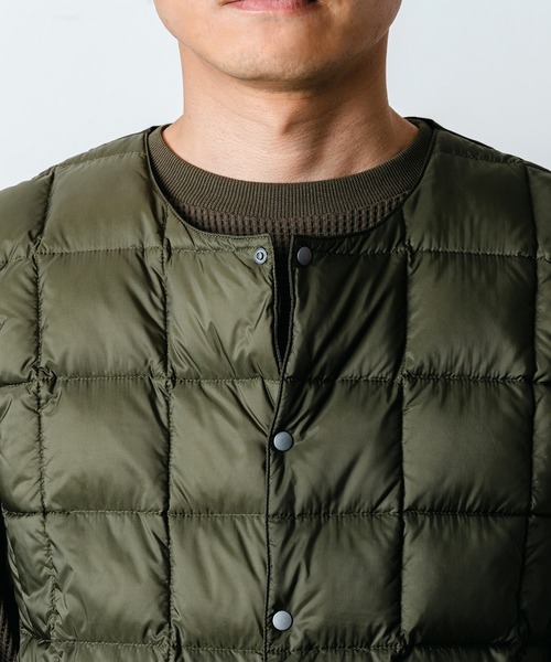 TAION（タイオン） ダウンベスト ベスト narifuri × クルーネック