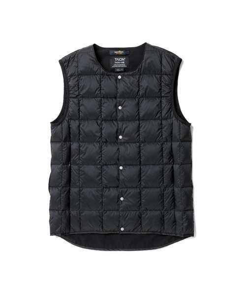TAION（タイオン） ダウンベスト ベスト narifuri × クルーネック