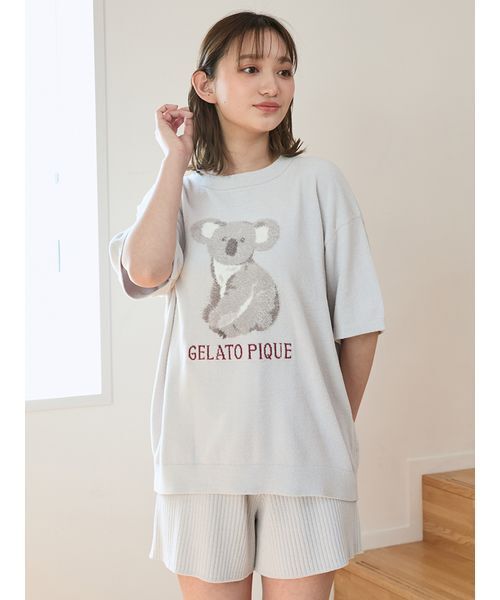 gelato pique（ジェラートピケ） パジャマ ルームウェア リブショート
