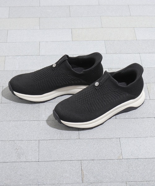 diana（プラスダイアナ） スリッポン 「撥水加工」ニットスニーカー