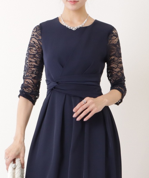 Lace Ladies（レースレディース） ワンピース 裾レース ウエスト絞り
