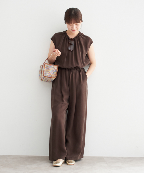 null.（ヌル） オールインワン ジャージールーズオールインワン