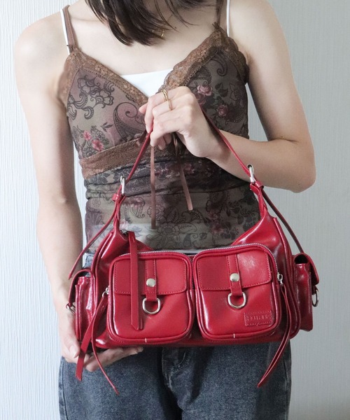 florist（フローリスト） ハンドバッグ マルチポケットY2K レザー