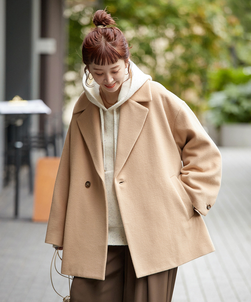 B.C STOCK（ベーセーストック） コート アウター ショートメルトモッサ