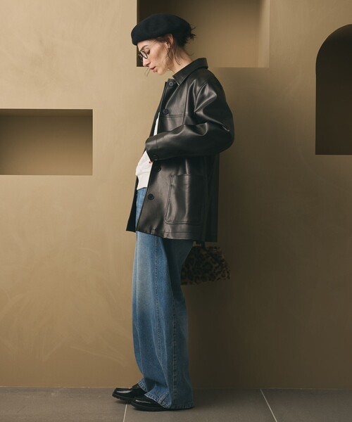 BEAUTY＆YOUTH UNITED ARROWS カバーオール レザーライク カバーオール