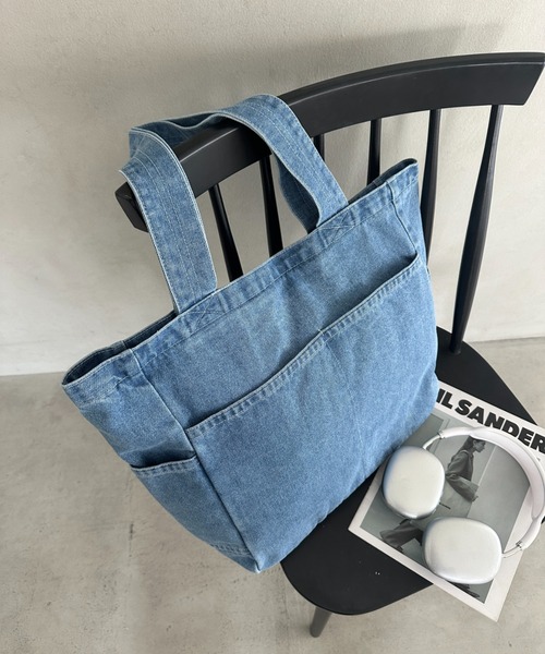 トートバッグ 「A4収納可能」デニムトートバッグ レディース