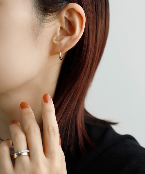 SIENA ROSE（シエナロゼ） ピアス ドロップラインフープピアス