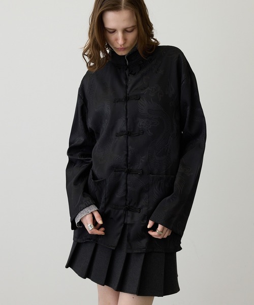 SEN TOKYO ブラウス シャツ 一枚で主役な上級見え。サテンタッチ