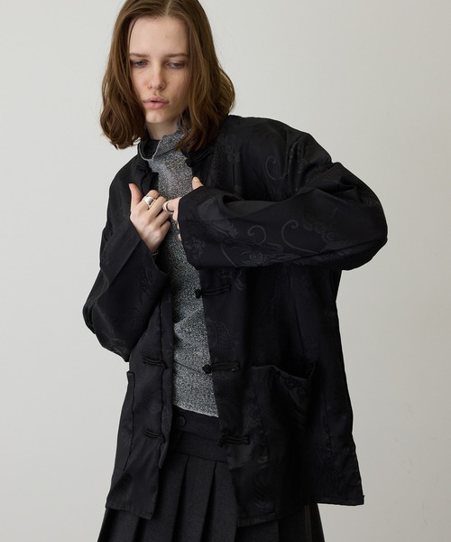 SEN TOKYO ブラウス シャツ 一枚で主役な上級見え。サテンタッチ