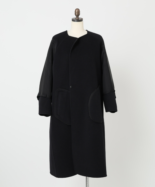 Deuxieme Classe（ドゥーズィエムクラス） ノーカラーコート コート